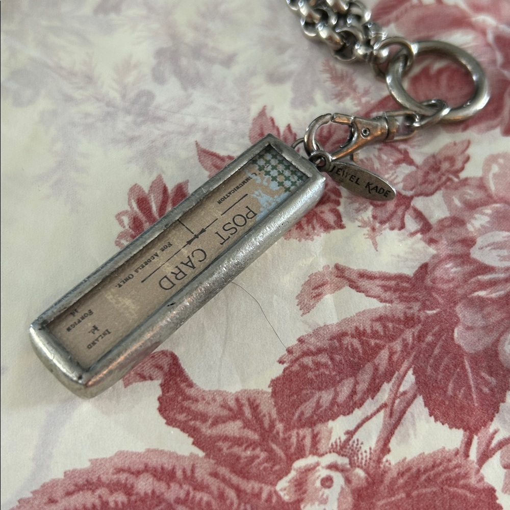 “Jewel Kade” necklace with two sided charm, chain is 12 inches long/
16 in. - Picture 4 of 5